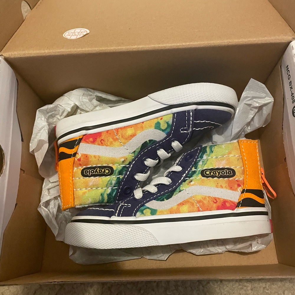 Crayola Kids Sneakers - Orange, Yellow, Green, Blue